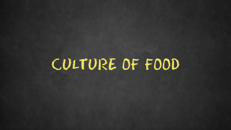 culture of food