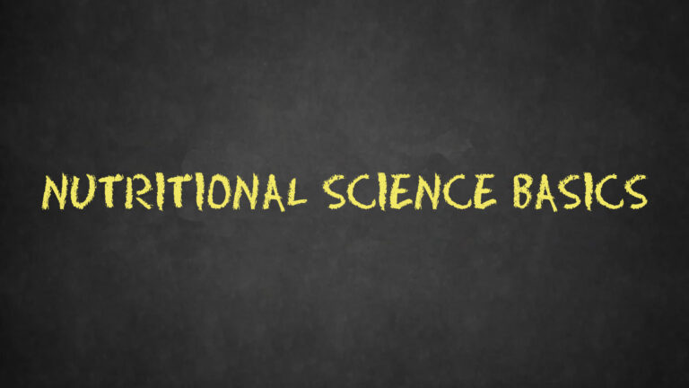 nutritional science basics